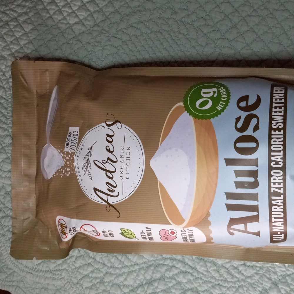 NWT! 32 oz. Andrea's Organic Kitchen Allulose All-Natural Zero Calorie Sweetner